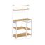 Кухонный шкаф 40x90x165,5см., светло-коричневый/белый