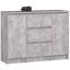 Lipasto AKORD K100, 2 ovea, 3 laatikkoa, ruskea, 101 × 76 × 35 cm
