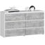 Lipasto CL100, 6 laatikkoa, Valkoinen/harmaa, 100 × 57 × 35 cm