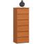 Lipasto CL6, 6 laatikkoa, Ruskea, 40 × 109 × 35 cm