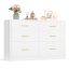 VASAGLE CUSTOS chest of drawers, 6 drawers, White, 40 × 78 × 119 cm