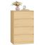 VASAGLE Kailyn chest of drawers, 4 drawers, 40 × 97.4 × 60 cm