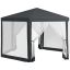 Outdoor gazebo Outsunny 394x341.2x250cm., dark gray