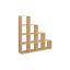 Hylly 29x129,5x129,5 cm, vaaleanruskea
