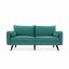 Olohuoneen sohva 180 x 82 x 83 cm, smaragdinvihreä
