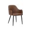 Комплект из 2 винтажных обеденных стульев, коричневого цвета