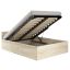 Кровать с ящиком для постельного белья и матрасом NORE CLP, 140x200 см, цвет дуб.
