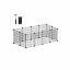 Вольер для мелких животных из металла 123 x 63 x 41 см, черный