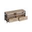 TV-taso 40x120x50cm, vaaleanruskea/musta