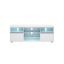 TV-taso LED-valaistuksella 40x160x60cm, valkoinen