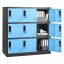 Metal cabinet VEVOR W124P2507012, 9 doors, Black, 90 × 94 × 45 cm