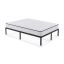 Metal folding bed AKORD Furniture Factory, with mattress, black color