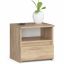 Nightstand AkordV2 CL1, 1 drawer, oak color, 40 × 40 × 35 cm