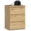 Bedside table CL3/40, 3 drawers, brown, 40 × 57 × 35 cm