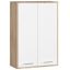 Ripustettava kylpyhuonekaappi FIN H934 W64 2D, tammi/valkoinen, 64 × 94 × 30 cm