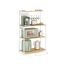 VASAGLE freestanding kitchen cabinet, 6 hooks, Brown/black, 80 × 140 × 40 cm