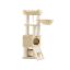 Kissan raapimapuu 66x75x141cm, beige/beige