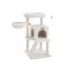 Kissan raapimapuu 61,5x85,2x96cm, valkoinen/beige