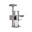 Kissan raapimapuu 46x41x135cm, harmaa/beige