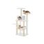 Kissan raapimapuu 72x64x138cm, beige/beige