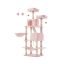 Kissan raapimapuu 99,5x54,5x168cm, beige/pinkki