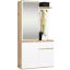 Hallway furniture set AKORD ENTRO, oak/white, 95 × 183 × 35 cm