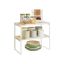 Maustehyllyt SONGMICS HOME KCS051N01, 2 kpl, Beige/valkoinen