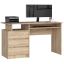 Desk CLP, 3 drawers, brown, 135 × 77 × 60 cm