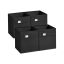 4 laatikon setti 26x26x28cm, musta