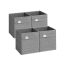 4 laatikon setti 26x26x28cm, harmaa