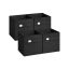 4 laatikon setti 30x30x30cm, musta