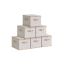6 laatikon setti 40x30x25cm, beige