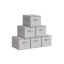 6 laatikon setti 40x30x25cm, harmaa