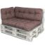 Seat cushion Bituxx, Brown, 120 × 80 × 18 cm