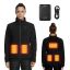 Heated wool jacket VEVOR, 6 heating zones, XL