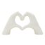 Veistos Lover, Valkoinen, 25 × 13,5 × 7,5 cm