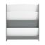 Lastenhylly 30x88x80cm., valkoinen/harmaa