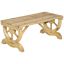 Puutarhapenkki Outsunny 98x50x39.5cm., vaaleanruskea