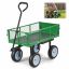 Garden trolley VEVOR TC-500, With seat, Green, 86 × 46 × 22.5 cm