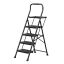 SONGMICS folding ladder, 2 steps, 84 × 45.5 × 145.2 cm