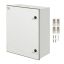 Стальная электромонтажная коробка NEMA 4X, 60x50x23 см, степень защиты IP66, водонепроницаемая и пылезащитная.