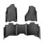 Auton matot Dodge Ram 1500/2500/3500 Crew Cab, 3 kpl, TPE, musta