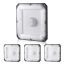 4 LED-kattovalaisinta, 80W, 5000K, IP65, 256x256 mm