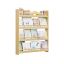 SONGMICS Children's Bookshelf, 3 Tiers, Oak, 80 × 100 × 12 cm
