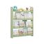 SONGMICS Children's Bookshelf, 3 Tiers, Green/Natural, 80 × 100 × 12 cm