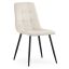 Ruokailutuoli NERO, beige/musta, 45,5 × 87 × 43,5 cm