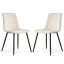 Ruokailutuolien setti LIVO, 2 kpl, Beige, 45,5 × 87 × 43,5 cm