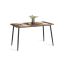 Dining table VASAGLE KDT100K02, for 4-6 people, Brown/black, 140 × 75 × 75 cm