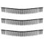 Nurmikonlakaisimen vaihtoharjat VEVOR 919-003B, 3 kpl, Mustat, 75,5 × 10,5 cm