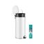 SONGMICS Kitchen Trash Can, With Pedal, 29.5 × 63 × 37.1 cm